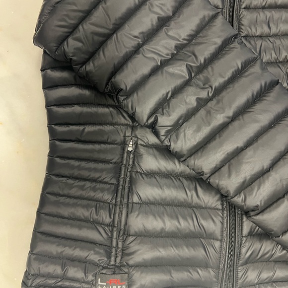 Ralph Laurent Active Black Down Lightweight Quilted Puffer Jacket Coat size M - Picture 5 of 11